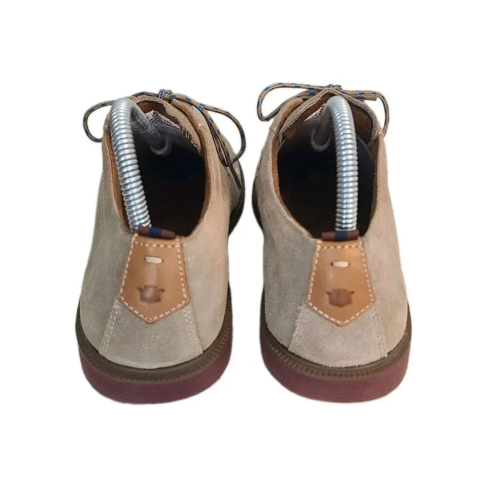 Florsheim Supacush Jr. Boys 7M Tan Suede Oxfords Comfortech Derby Shoes Preppy